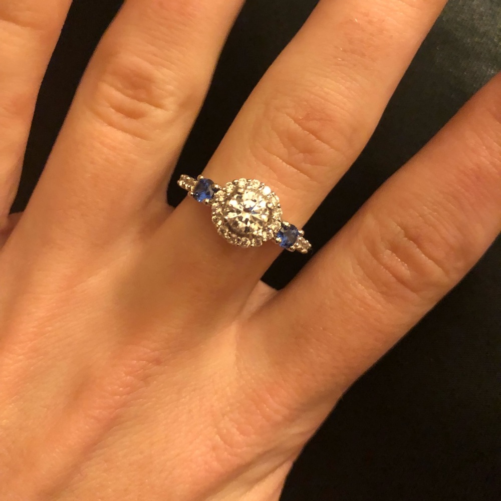 JTV Sapphire Princess Ring (NEW) + surprise gift